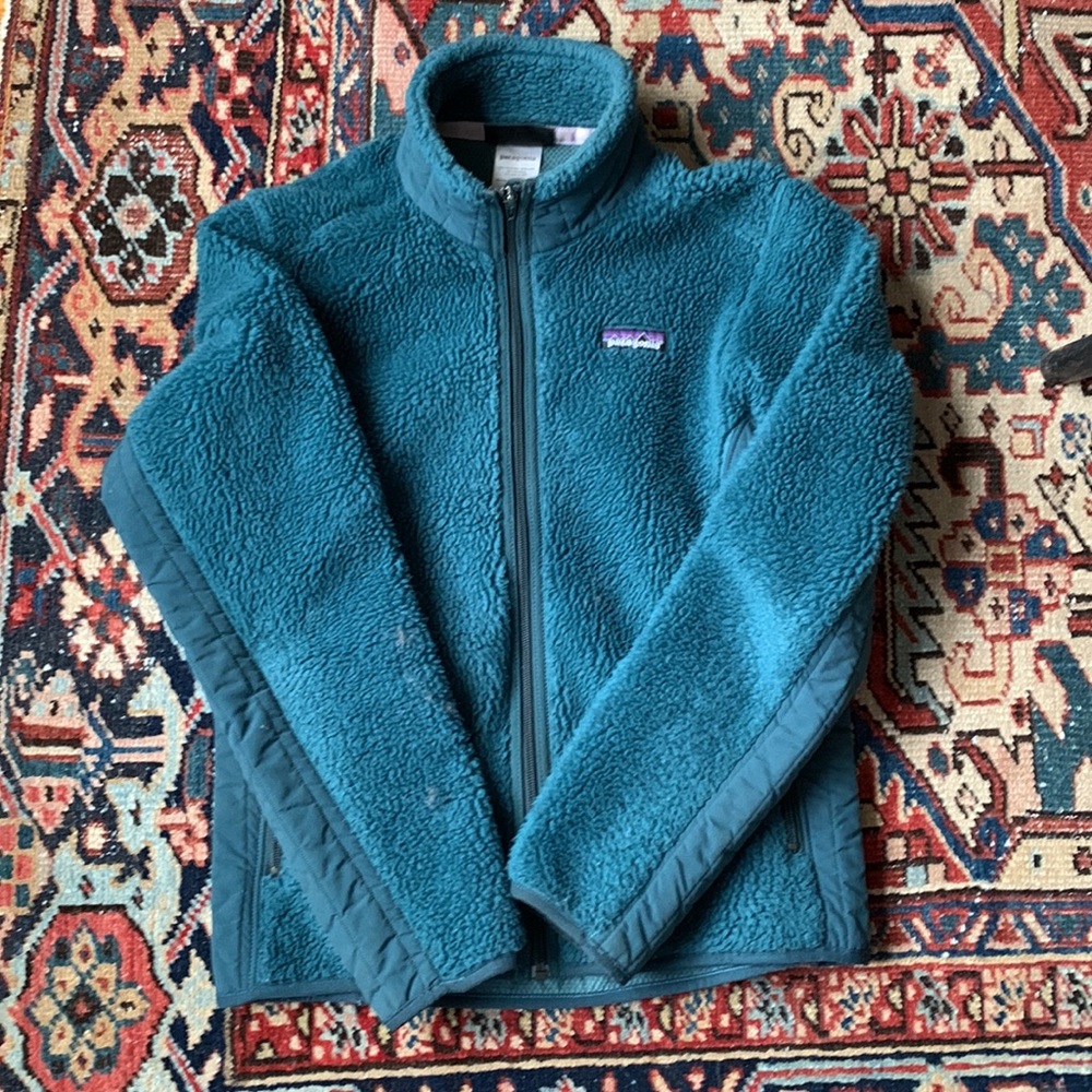 Patagonia Womens fleece Baby Retro Teal Small